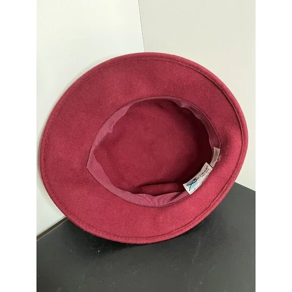 Vintage Betmar New York Red 100% Wool Hat T874